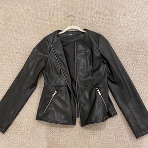Zara leather jacket